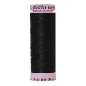 Mettler Silk-finish Cotton 50, #4000 BLACK 150m Thread (Old Colour #0003)