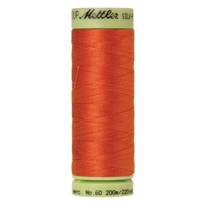 Mettler Silk-finish Cotton 60, #6255 MANDARIN ORANGE Thread 200m
