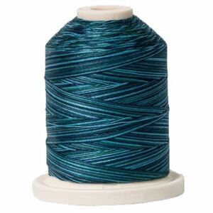 Signature Variegated 40 SM018 Island Waters Cotton Machine Quilting Thread 700yd