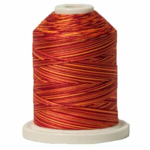 Signature Variegated 40 SM257 Poppy Blaze Cotton Machine Quilting Thread 700yd