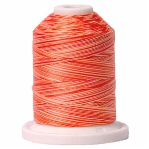 Signature Variegated 40 SM261 Orange Craze Cotton Machine Quilting Thread 700yd