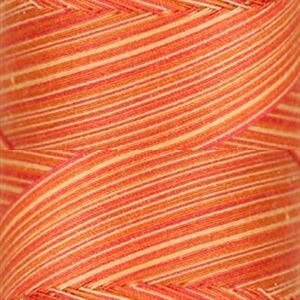 Signature Variegated 40, M74 Rusty Oranges Cotton Machine Quilting Thread  3000yd