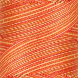 Signature Variegated 40, M74 Rusty Oranges Cotton Machine Quilting Thread  3000yd