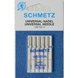 Schmetz Universal Machine Needles, Size 110 / 18, Pack of 5 Needles