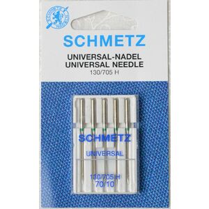 Schmetz Universal Machine Needles, Size 70 / 10, Pack of 5 Needles
