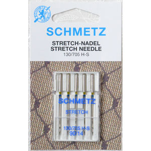 Schmetz Sewing Machine Needles, STRETCH Sizes 90 / 14, Pack of 5 Needles, 130/705H System