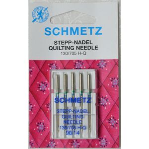 Schmetz Machine Needles Quilting Size 90/14, Pack of 5 Needles, 130/705 H-Q