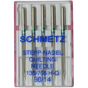 Schmetz Machine Needles Quilting Size 90/14, Pack of 5 Needles, 130/705 H-Q