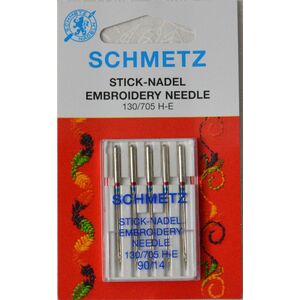 Schmetz Machine Needle EMBROIDERY Size 90 / 14, 5 Needles per pack