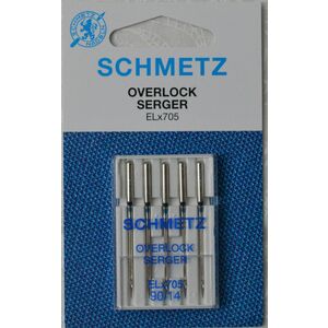 Schmetz Machine Needle OVERLOCKER ELx705, Packet Of 5 Needles Size 90/14
