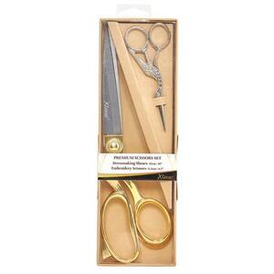 Klasse Premium 25cm (10&quot;) Dressmaking Shears &amp; 11.5cm Embroidery Scissors