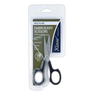Klasse Multi-Use Embroidery Scissors, 115mm, 4 1/2&quot;, Fine Sharp Point, Lightweight