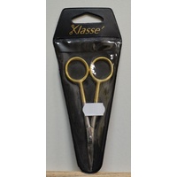 Klasse Long Reach Embroidery Scissors, 100mm, 4&quot;, Gold Plated Handles