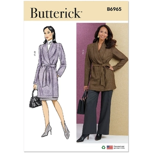 Misses' Jacket, Skirt and Pants, Butterick Sewing Pattern 6965B5