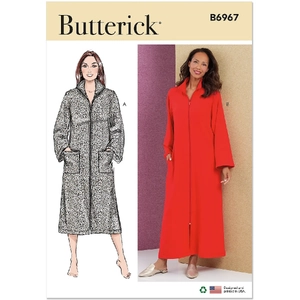 Misses' and Women's Robe, Butterick Sewing Pattern 6967AA