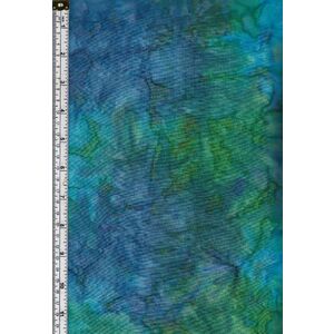 Batik Australia Designers Palette BA45-1 Blue Green 110cm Wide Cotton Fabric