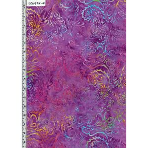 BA108-808A, Deluxe Batik Quilt Backing Fabric 275cm Wide Per Metre