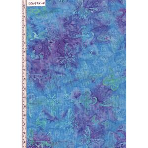BA108-810 Butterfly, Deluxe Batik Quilt Backing Fabric 275cm Wide Per Metre