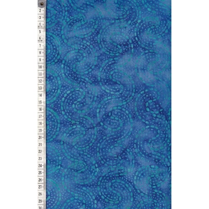 BLUE by Batik Australia #1143, Batik Cotton Fabric 110cm Wide