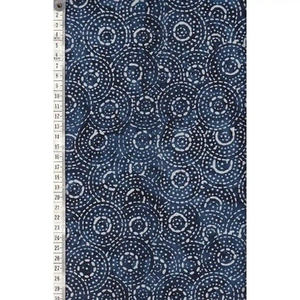 BLUE by Batik Australia #1156, Batik Cotton Fabric 110cm Wide