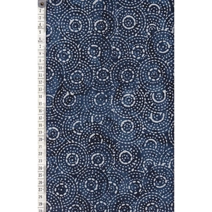 BLUE by Batik Australia #1156, Batik Cotton Fabric 110cm Wide