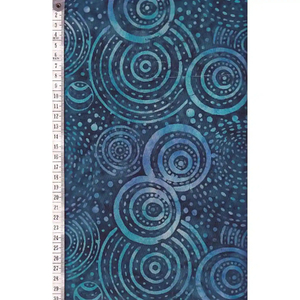 BLUE by Batik Australia #1158, Batik Cotton Fabric 110cm Wide
