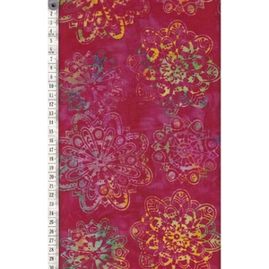 BRIGHT MANDALA #1230 by Batik Australia 110cm Wide Cotton Fabric