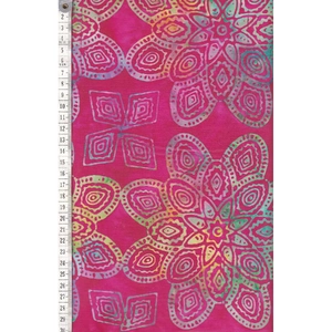 BRIGHT MANDALA #1234 by Batik Australia 110cm Wide Cotton Fabric