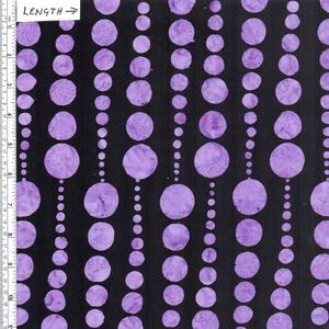 Batik Australia BA1284 Dots Purple/Black 110cm Wide Cotton Fabric