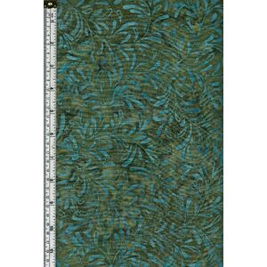 Batik Australia BA45-282 Fronds Blue Green 110cm Wide Cotton Fabric