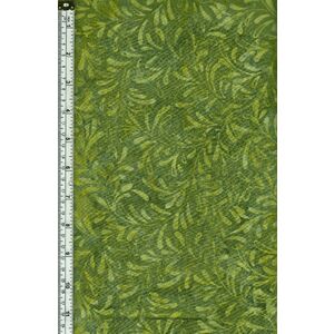 Batik Australia BA45-283 Fronds Green, 110cm Wide Cotton Fabric