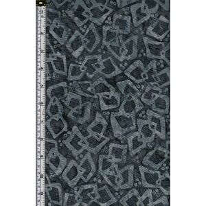 Batik Australia BA45-310 Square Links Grey, 110cm Wide Cotton Fabric