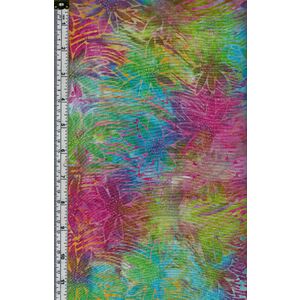 Batik Australia BA45-353 Multicolour Floral 110cm Wide Cotton Fabric