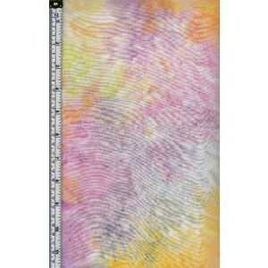 Batik Australia BA45-377 Pastels Cotton Batik, 110cm Wide 49cm REMNANT