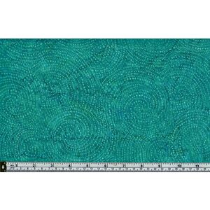 Batik Australia BA45-405 Swirl Dots Green 110cm Wide Cotton Fabric