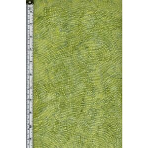 Batik Australia BA45-415 Swirl Dots Lime 110cm Wide Cotton Fabric