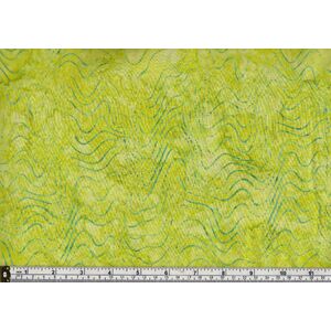 Batik Australia BA45-418 Wavey Lime 110cm Wide Cotton Fabric