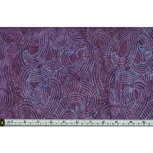 Batik Australia Designers Palette BA45-429 Purple Waves 110cm Wide Cotton Fabric