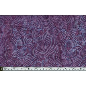 Batik Australia Designers Palette BA45-429 Purple Waves 110cm Wide Cotton Fabric