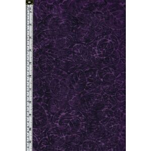 Batik Australia Fabric BA45-437 Leaves Dark Purple 110cm Wide Cotton Fabric