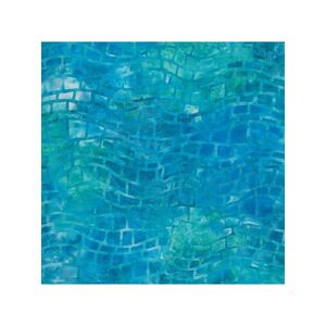 37cm REMNANT Opal #1162 TEAL, 112cm Wide Cotton Fabric by Batik Australia