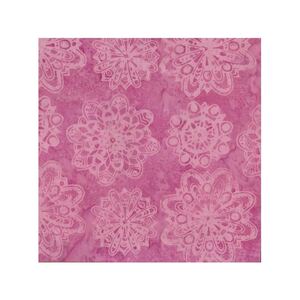 Designers Palette #1377 Mandala Pink, 112cm Wide Batik Fabric
