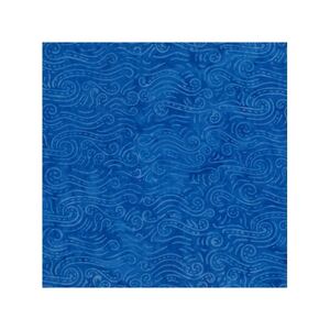 Designers Palette #1407 Swirls Blue, 112cm Wide By Batik Australia