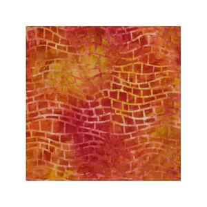 Opal #1419 Orange, 112cm Wide Cotton Fabric by Batik Australia
