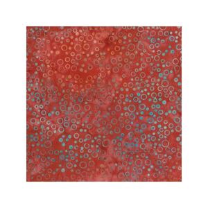 Opal #1427 Red, 112cm Wide Cotton Fabric by Batik Australia