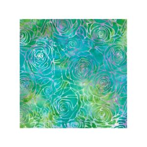 Batik #1488 Springtime Aqua, 112cm Wide by Batik Australia