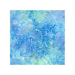 Batik #1489 Springtime Blue, 112cm Wide by Batik Australia