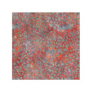 Batik #1507 Fire Ash Orange, 112cm Wide by Batik Australia