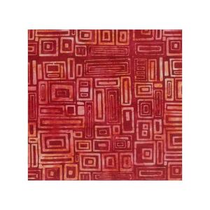 Batik #1509 Fire Red, 112cm Wide by Batik Australia