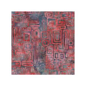 Batik #1516 Fire Ash Red, 112cm Wide by Batik Australia